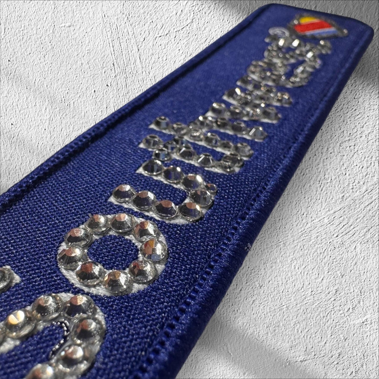 Rhinestone Flight Attendant Luggage Tag: Bedazzled Crew Bag Keychain by Flight Flair