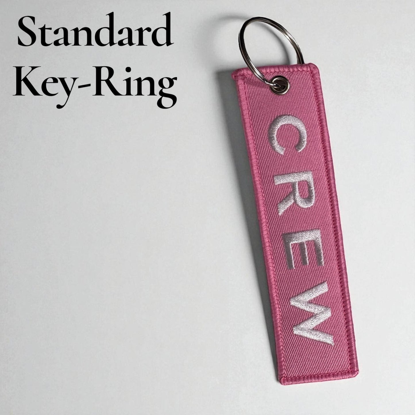 Embroidered Crew Bag Tag, Flight Attendant Keychain by Flight Flair