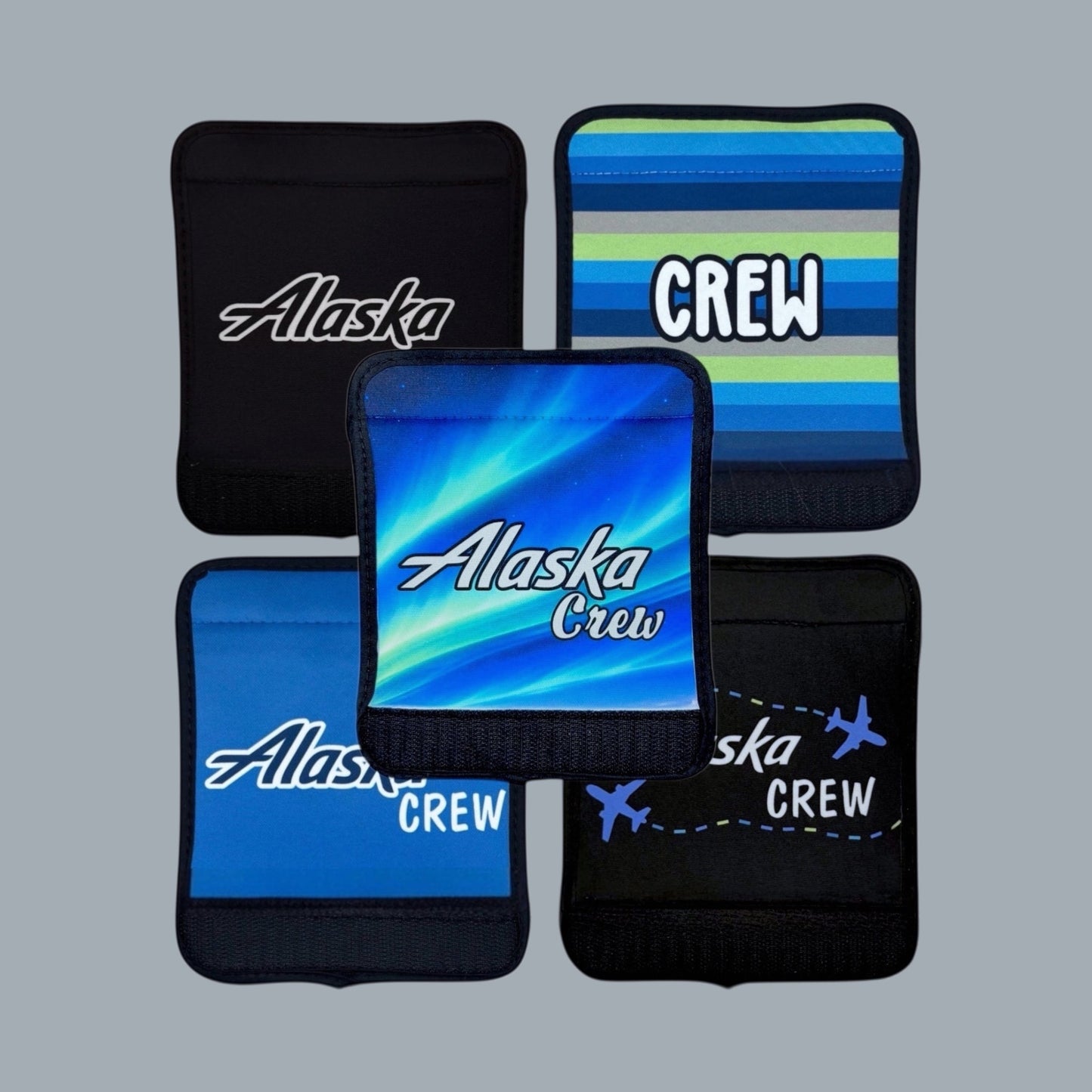 Alaska Airlines Crew Luggage Handle Wrap by Flight Flair