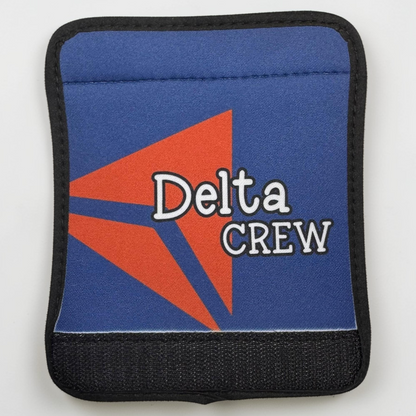 Airline Inspired Crew Luggage Handle Wrap, Handmade Flight Attendant Gift by Flight Flair