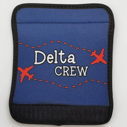 Airline Inspired Crew Luggage Handle Wrap, Handmade Flight Attendant Gift by Flight Flair