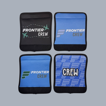 Frontier Airlines Inspired - Crew Bag Handle Wraps - Flight Attendant Luggage Tags by Flight Flair