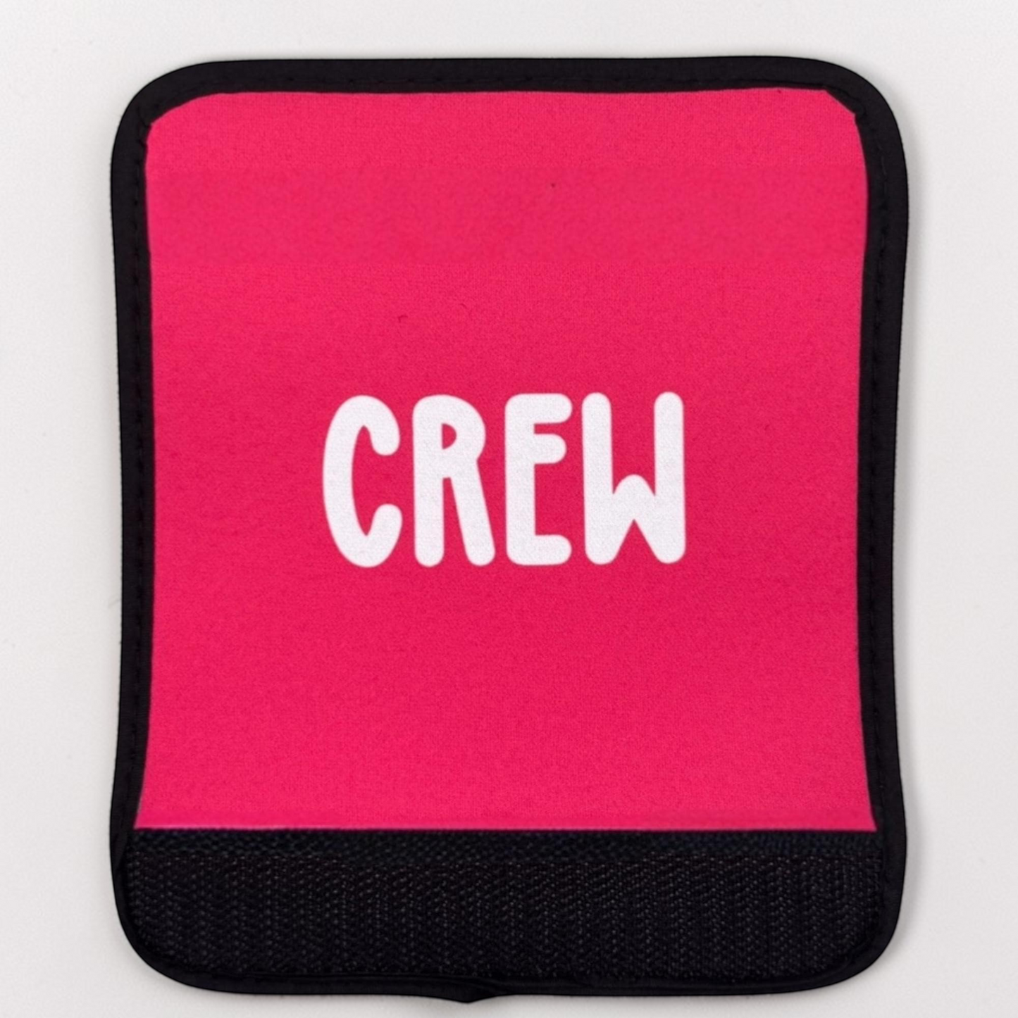 Pink Crew Luggage Handle Wrap by Flight Flair