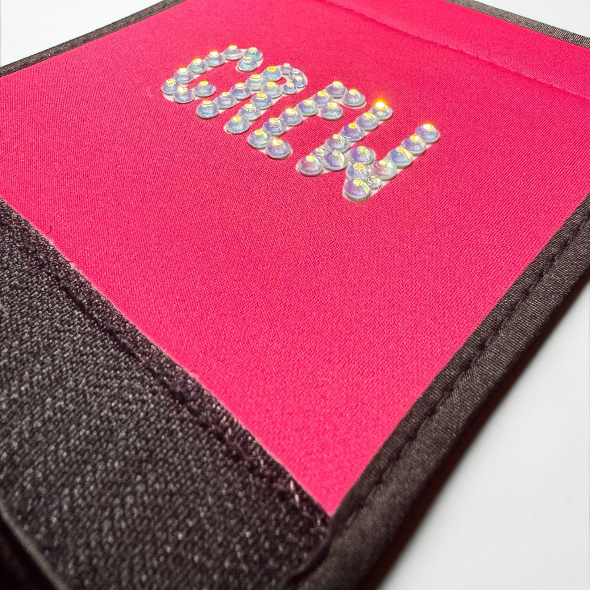 Pink Crew Luggage Handle Wrap by Flight Flair