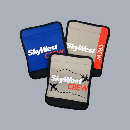 SkyWest Crew Luggage Handle Wrap: Handmade Flight Attendant Gift by Flight Flair
