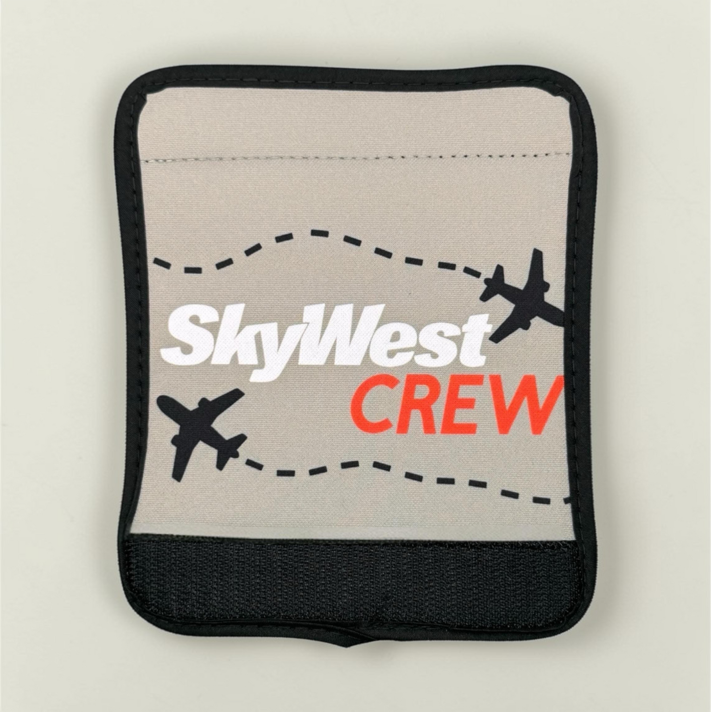 SkyWest Crew Luggage Handle Wrap: Handmade Flight Attendant Gift by Flight Flair