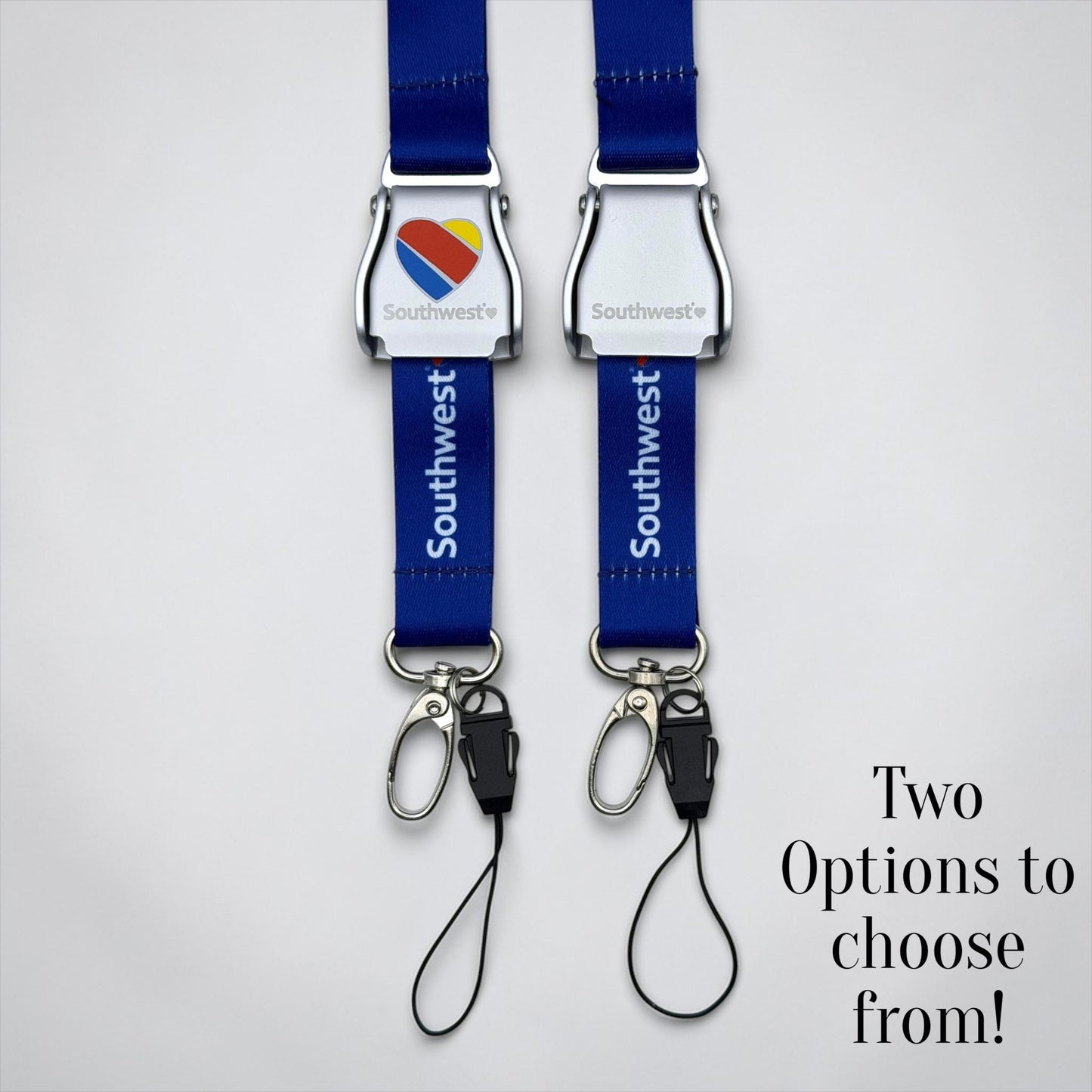 Southwest Airlines Seatbelt Lanyard, Aviation ID Badge Holder, Flight Attendant Gift by Flight Flair