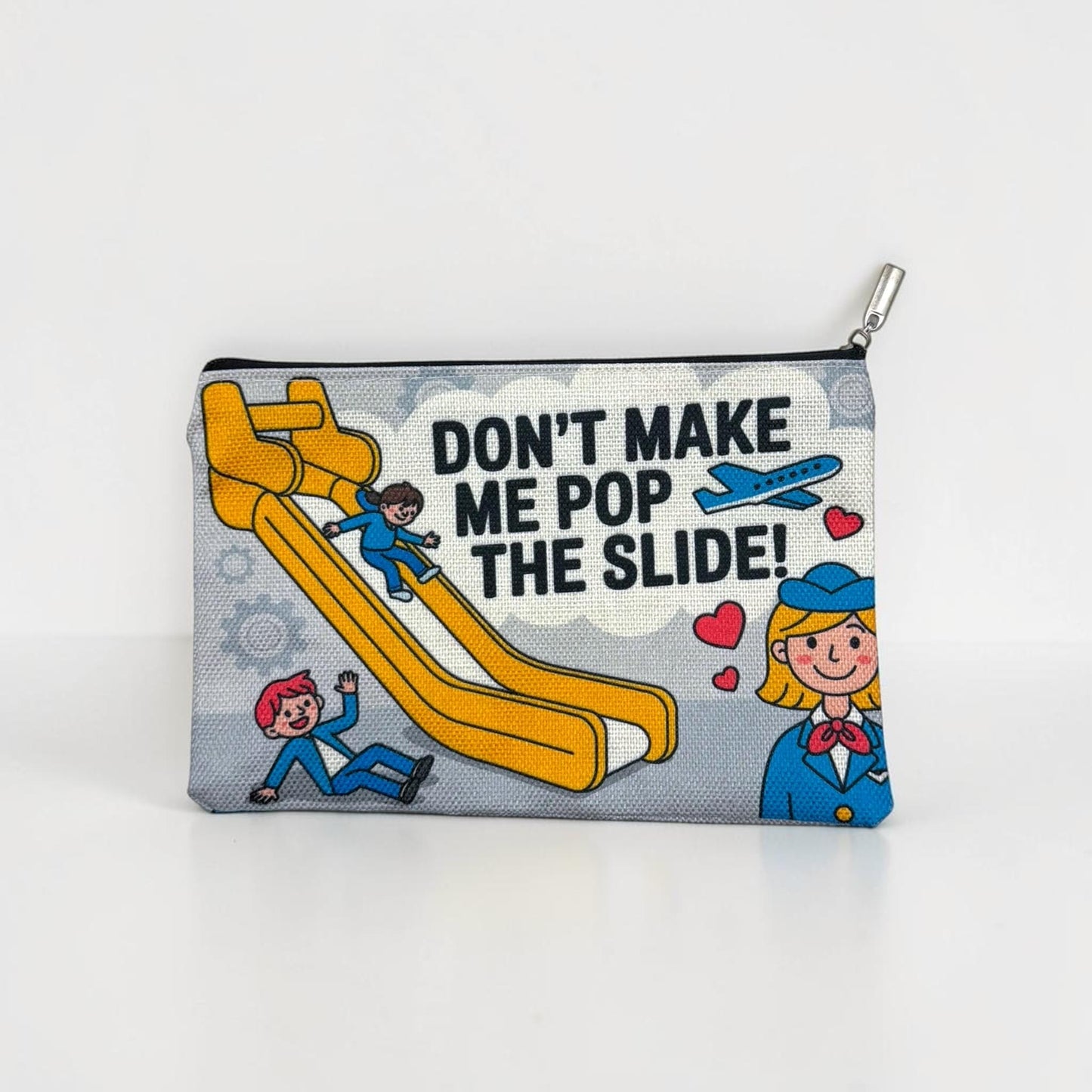 Flight Attendant Gift Funny Crew Pouch Aviation Makeup Bag Toiletry Bag Pilot Gift Travel Organizer by Flight Flair