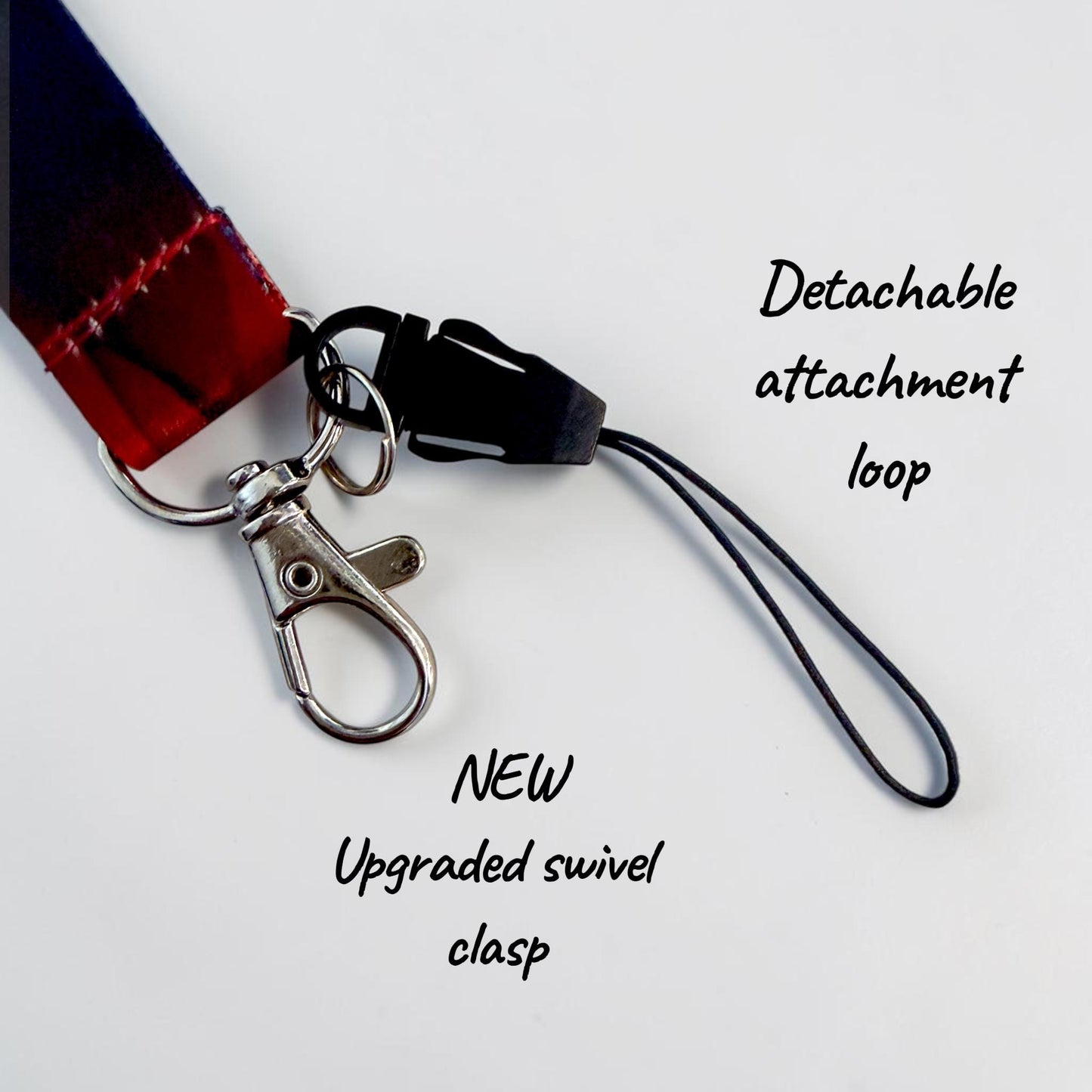 American Airlines Seatbelt Lanyard, Aviation ID Badge Holder, Flight Attendant Gift, AA by Flight Flair