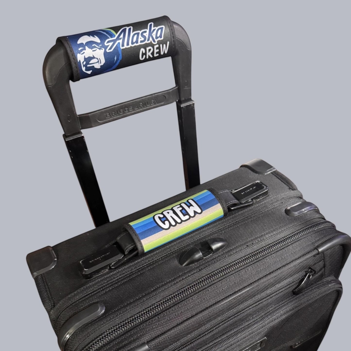 Alaska Airlines Crew Luggage Handle Wrap by Flight Flair